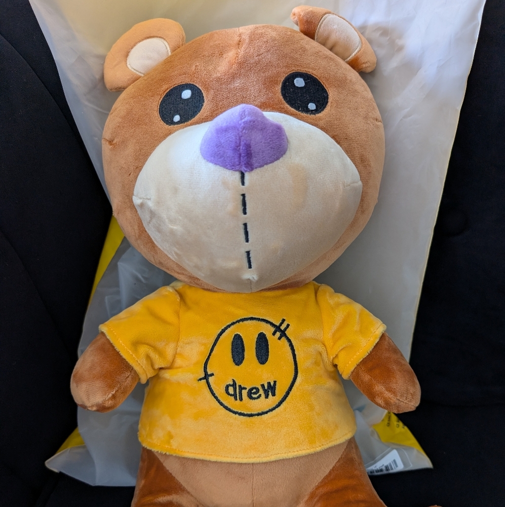Drew House Theodore Teddy Bear Plush by Justin Bieber RARE NEW In Bag